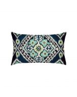 Ikat Diamond Peacock Lumbar
