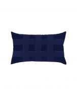 Basketweave Navy Lumbar
