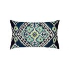 Ikat Diamond Peacock Lumbar